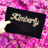 VELVET ENVELOPE CUSTOM CLUTCH