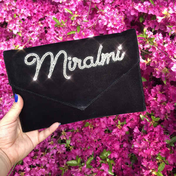 VELVET ENVELOPE CUSTOM CLUTCH