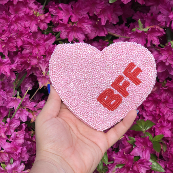 BFF CANDY HEART COIN PURSE