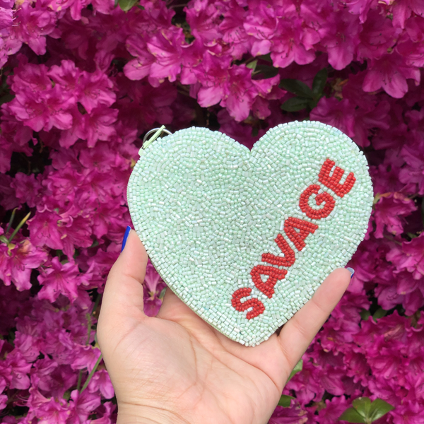 SAVAGE CANDY HEART COIN PURSE