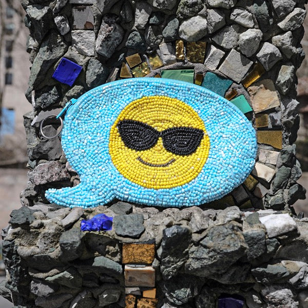 COOL EMOJI TEXT COIN PURSE