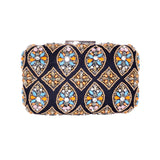 VELVET BEADED BOX BAG