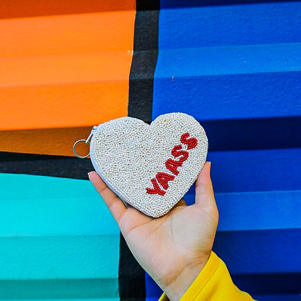 YAASS CANDY HEART COIN PURSE